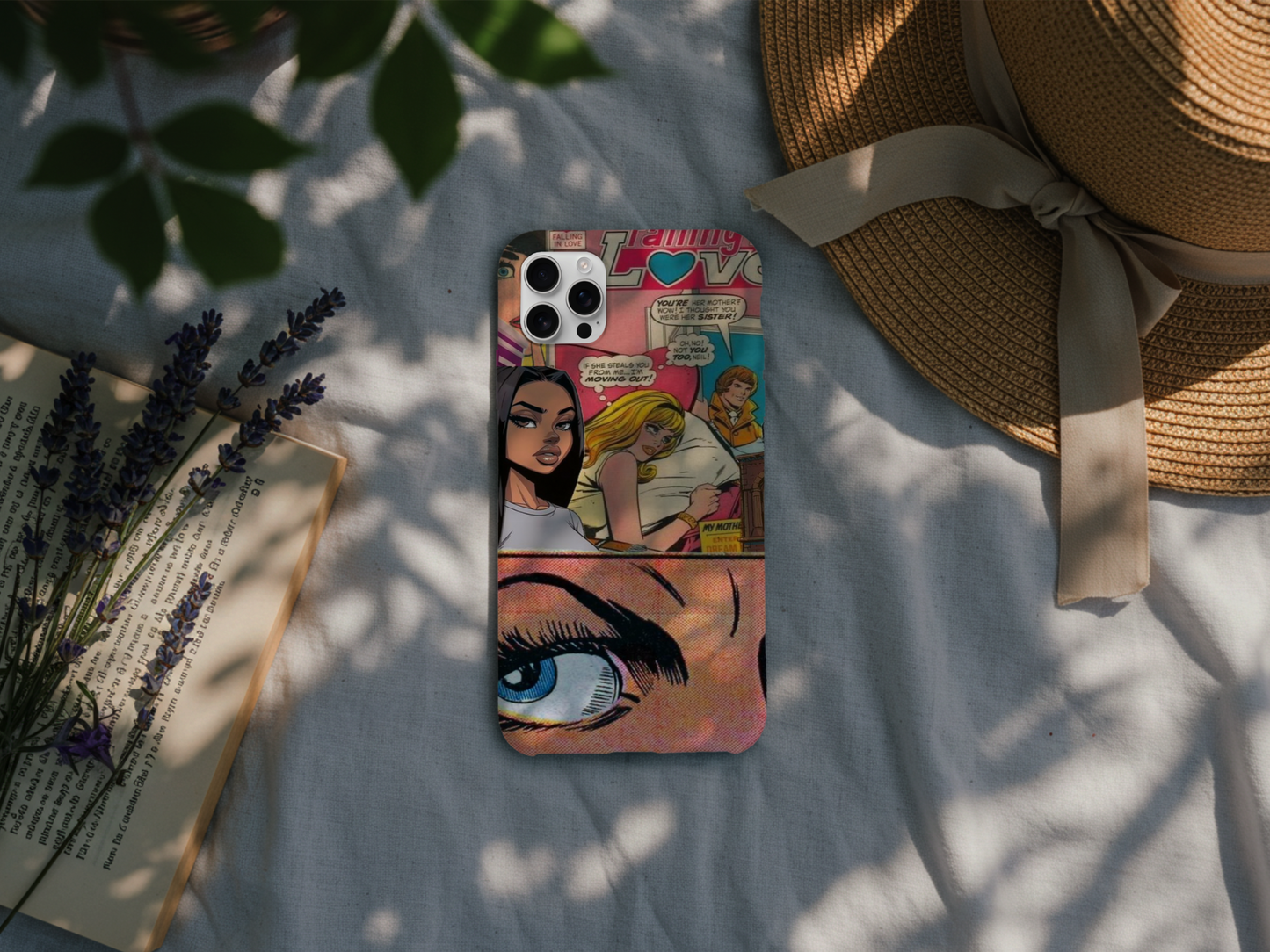 Comic Kiss Phone Case